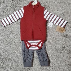 Chick pea 3 piece set 3-6months